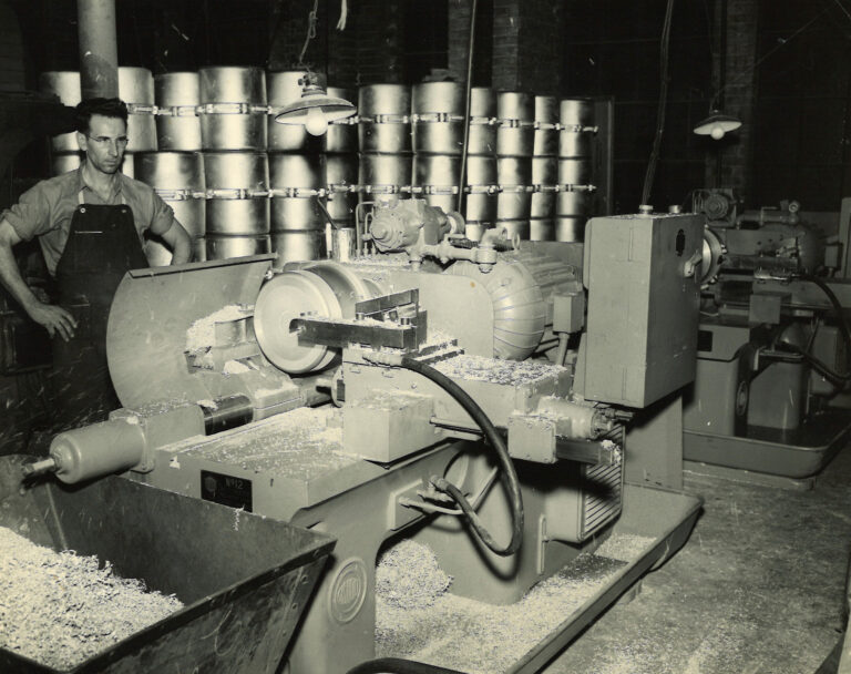 Wisconsin Aluminum Foundry employees in the mid-20th century.
