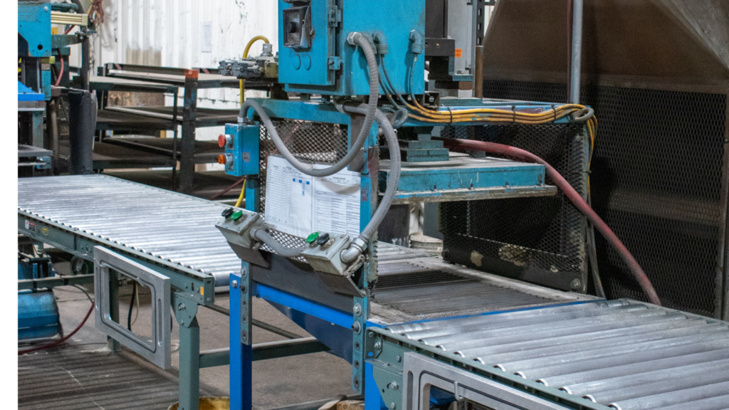 Low-volume molding line inside the facility at Wabash Castings LLC, a Wisconsin Aluminum Foundry company.