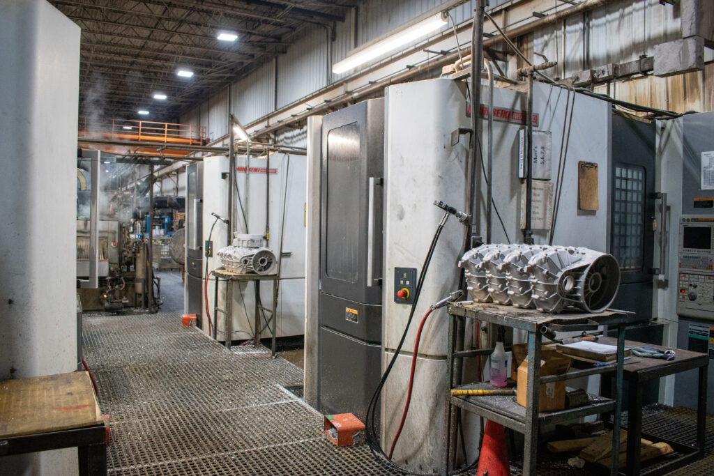Machining parts washer stands ready, onsite at Manitowoc Pattern & Machining, a subsidiary of Wisconsin Aluminum Foundry.